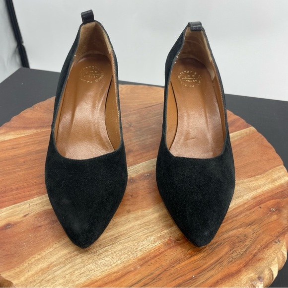 ATP Atelier All Tomorrow's Parties Block Heel Pumps Black suede 36 US 6 - Picture 2 of 9